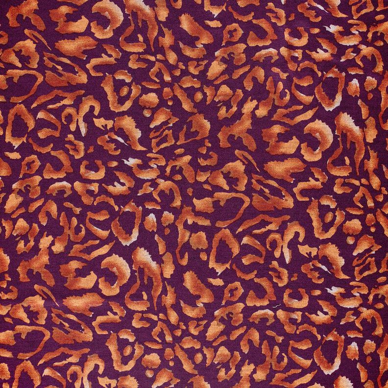 Romaniet jersey Luipaardpatroon – aubergine/terracotta, image number 1