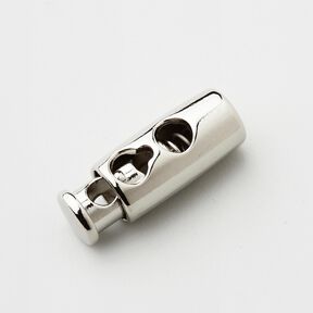 Koordstopper metaal [Doorgang: 3 mm] – zilver metallic, 