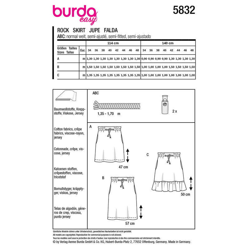 Rok | Burda 5832 | 34-48,  image number 12