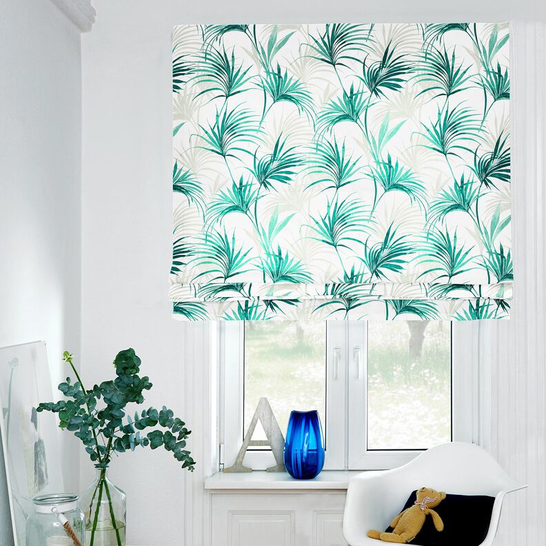 Decostof Panama Palmtak – wit/smaragdgroen, image number 5