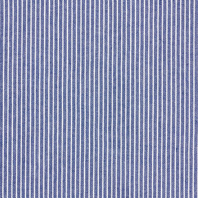 Blousestof Katoenmix Strepen – marineblauw/wit, 