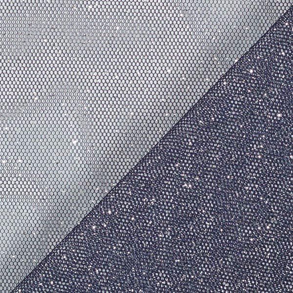 Glittertule royal – marineblauw/zilver, image number 4