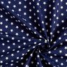 Katoenpopeline Middelgrote sterren – marineblauw/wit,  thumbnail number 5