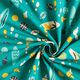 French Terry sommersweat retro zomer  | PETIT CITRON – petroleum,  thumbnail number 8