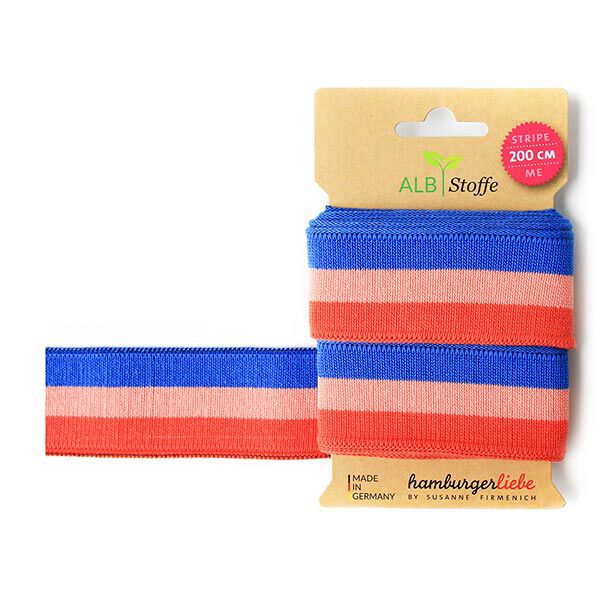 GOTS Biologische boordstof STRIPE ME COLLEGE [200 cm | 3,5 cm] | Albstoffe | Hamburger Liebe,  image number 1