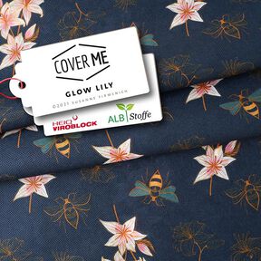SHIELD CoverMe HEIQ Viroblock Glow Lily – marineblauw | Albstoffe, 