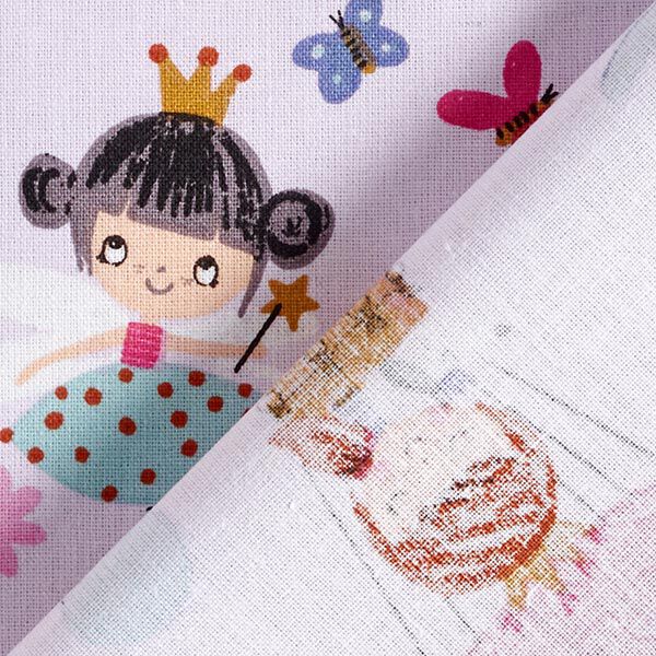 Katoenen stof Cretonne Prinses – pastelviolet,  image number 4