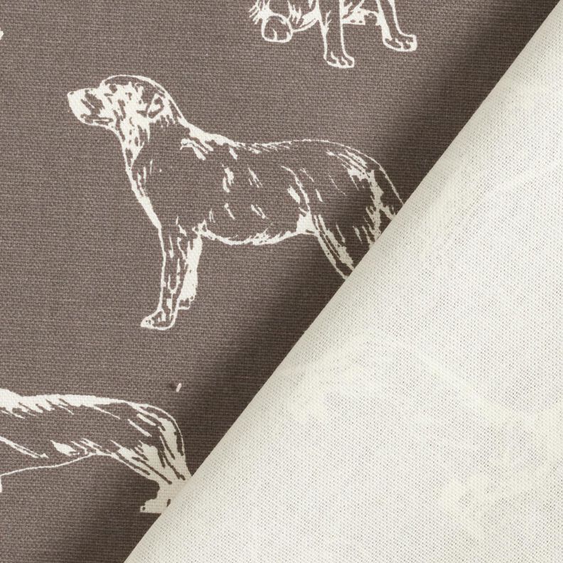 Decostof Canvas Honden – donkergrijs/creme, image number 4