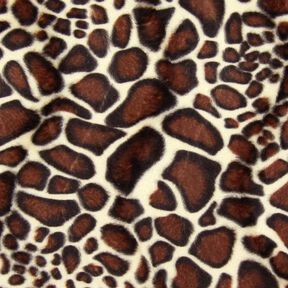 Kunstvacht giraffe – bruin, 
