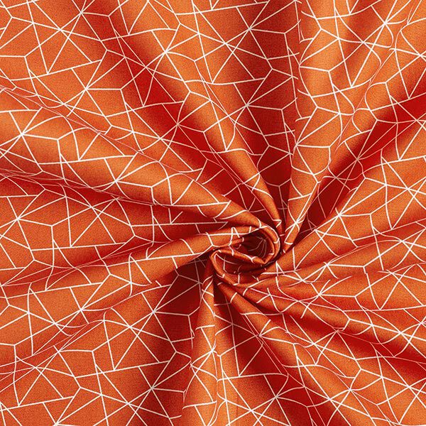 Katoenen stof Popeline Grafisch – terracotta, image number 3