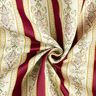 Meubelstof jacquard Biedermeier strepen – creme/rood,  thumbnail number 4