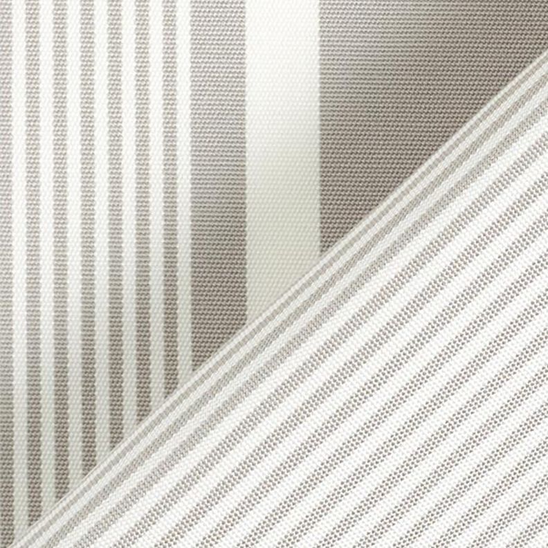 Outdoorstof Canvas Strepenmix – lichtgrijs/wit,  image number 5