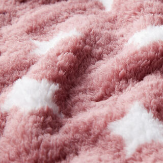 Wellnessfleece Sterren – oudroze, 