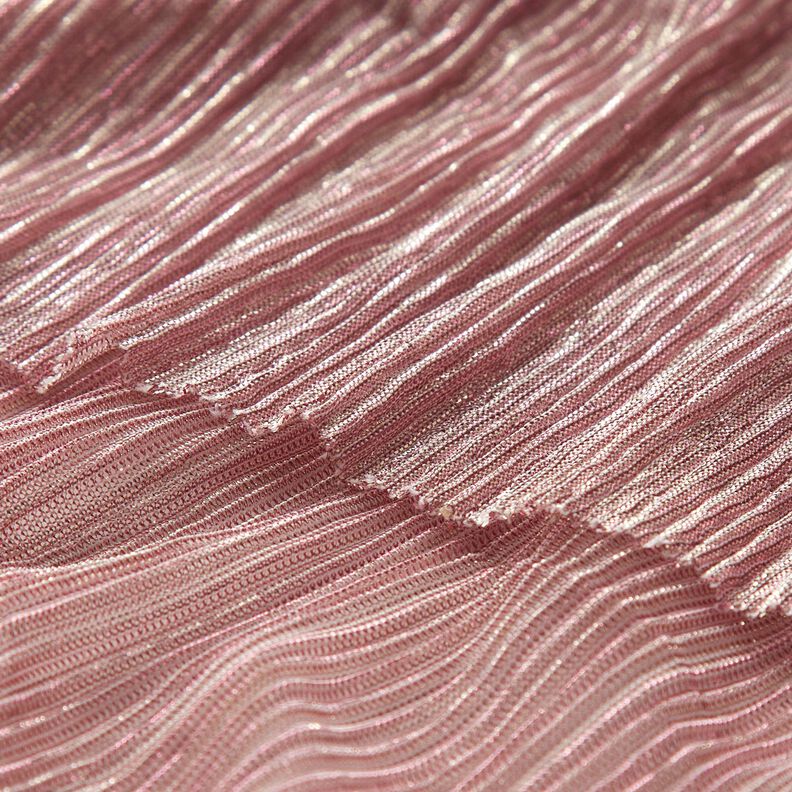 Transparante plissé glitterstrepen – roze,  image number 5