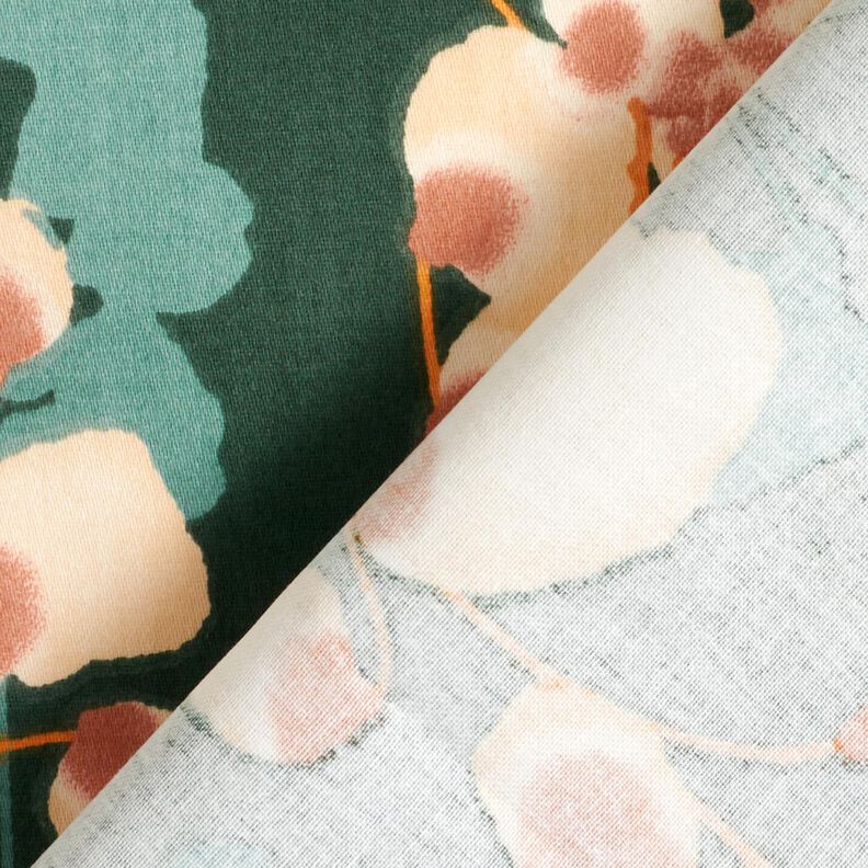 Katoensatijn Klimplanten &ndash; donkergroen/zand,  image number 4