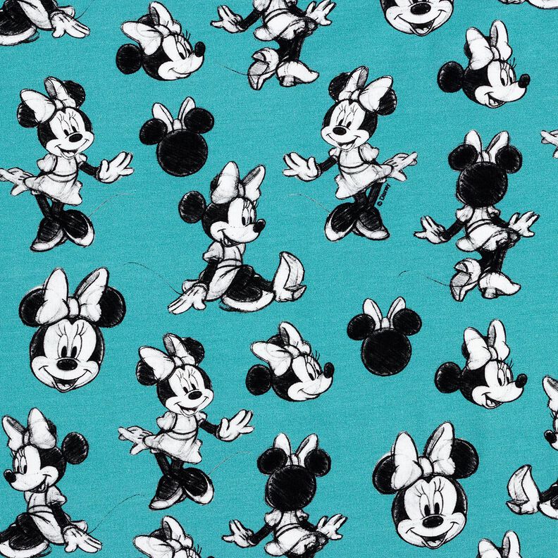 Katoenjersey Minnie Mouse | Disney – lichtblauw, image number 1