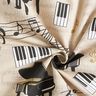 Decostof Half panama piano en bladmuziek – natuur/zwart,  thumbnail number 3