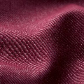 Stretch denim katoenmix medium – bordeauxrood, 