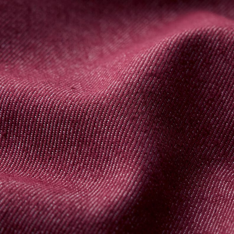 Stretch denim katoenmix medium – bordeauxrood,  image number 2