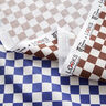GOTS Katoenpopeline Schaakbordpatroon verloop | TCC x LOOKS by Wolfgang Joop – indigo/roodbruin,  thumbnail number 4