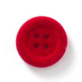 Fluwelen knoop 4-gats – chili, 