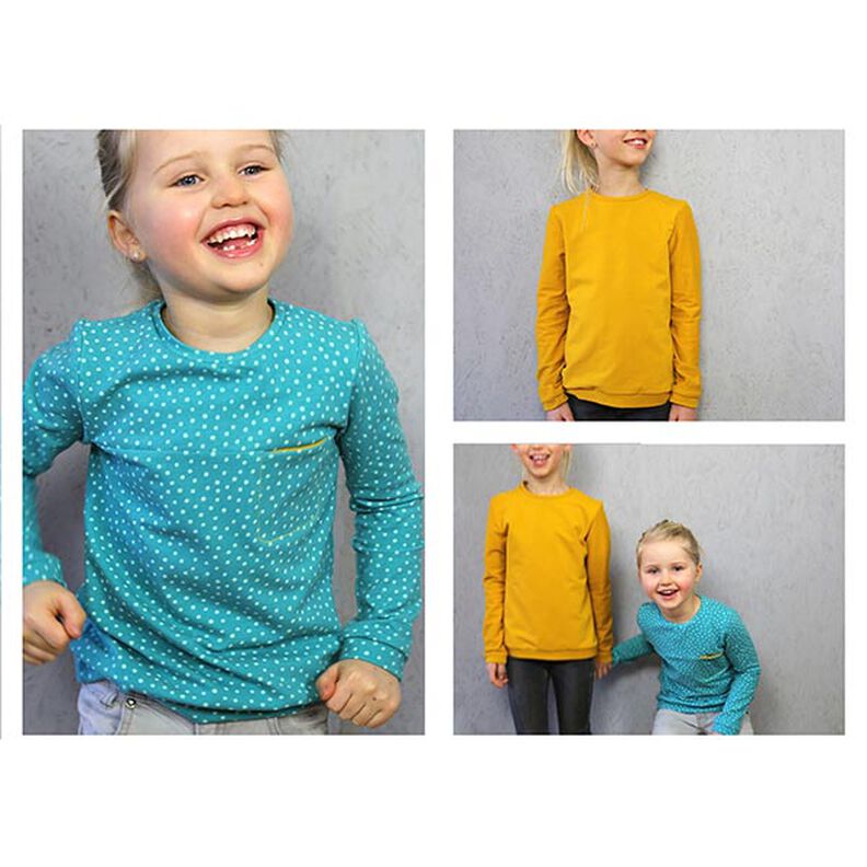 BENTE - sweater met borstzak, voor kinderen, Studio Schnittreif  | 86 - 152,  image number 2