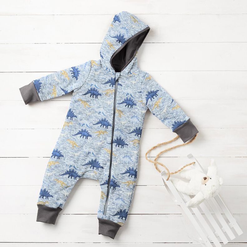 Alpenfleece Dino's – natuur/jeansblauw,  image number 6