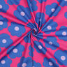 Katoenpopeline Big Flower | Nerida Hansen – intens roze/jeansblauw,  thumbnail number 3