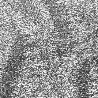 Carnavalstof tricot lametta – zilver, 