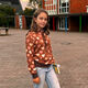 Sweatshirt geruwd Aquarel harten Digitaal printen | by Poppy – terracotta/zalm,  thumbnail number 6