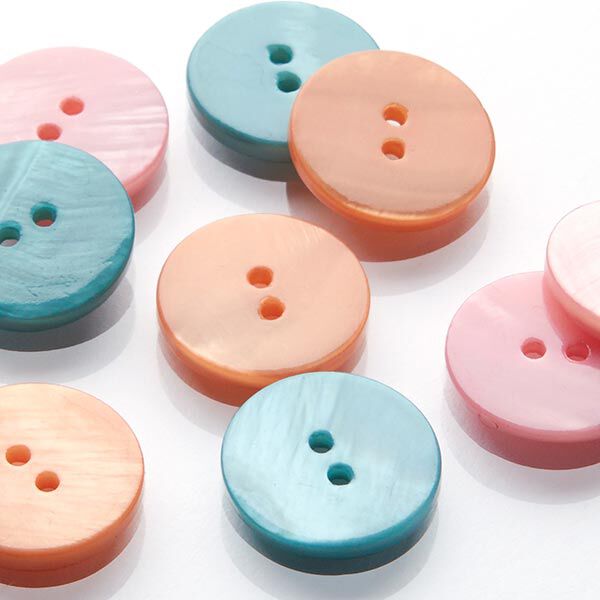 Parelmoerknoop pastel - turquoise,  image number 4