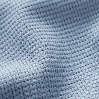 Mini Katoenen wafel jersey effen – lichtblauw, 
