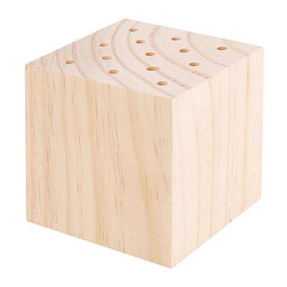 Houten standaard voor gedroogde bloemen [ 8 x 8 x 8 cm ] | Rico Design – natuur, 