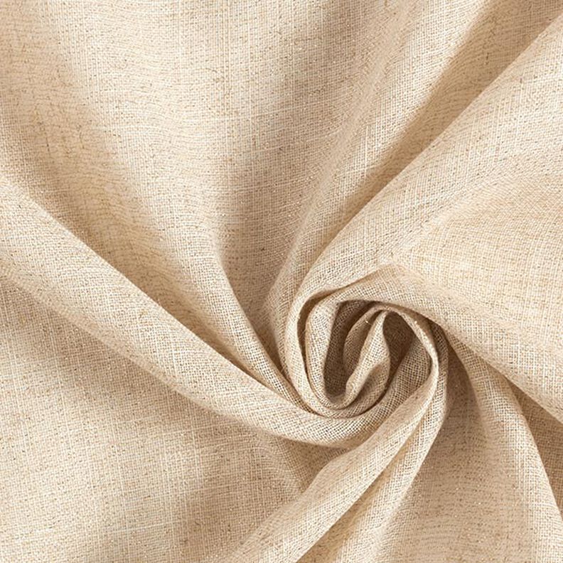 Decostof Voile Lurex – natuur/goud,  image number 1