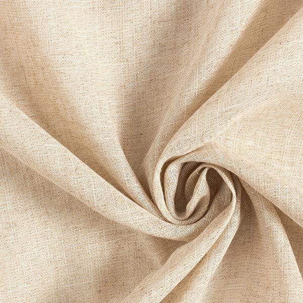 Decostof Voile Lurex – natuur/goud,  image number 1