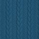 Jerseyjacquard cloqué kabelsteekpatroon – petroleum,  thumbnail number 1