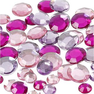 Bergkristallen [ 360 Stuk ] – lila/roos, 