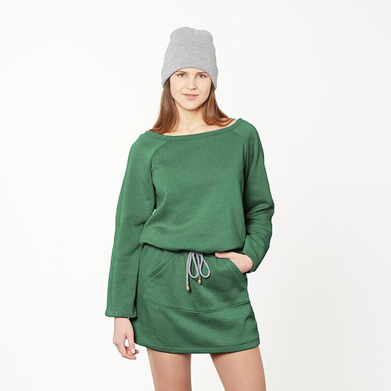 Sweatshirt geruwd – donkergroen, image number 7