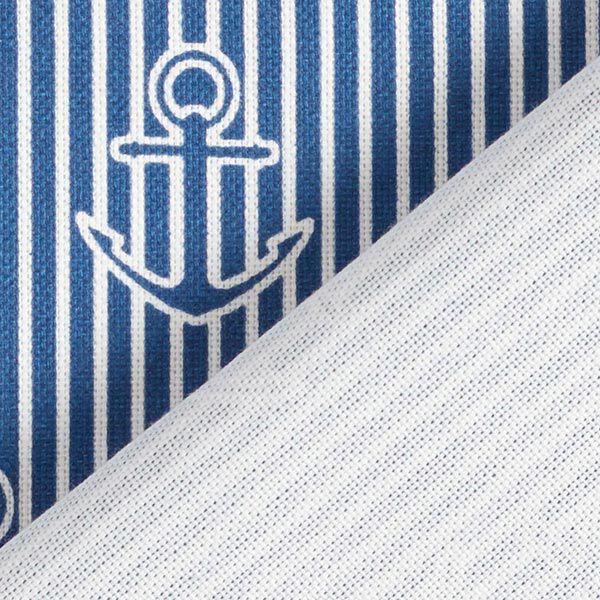 Decostof Half panama Anker – oceaanblauw/wit, image number 4