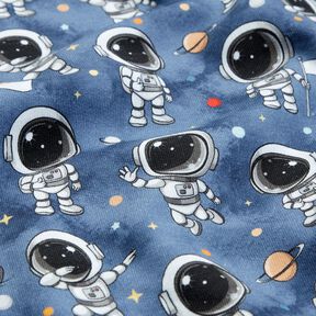 Sweatshirt geruwd coole astronauten Digitaal printen – blauwgrijs, 
