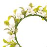Deco bloemenkrans met bessen [Ø 9 cm/ 16 cm] – wit/groen,  thumbnail number 2