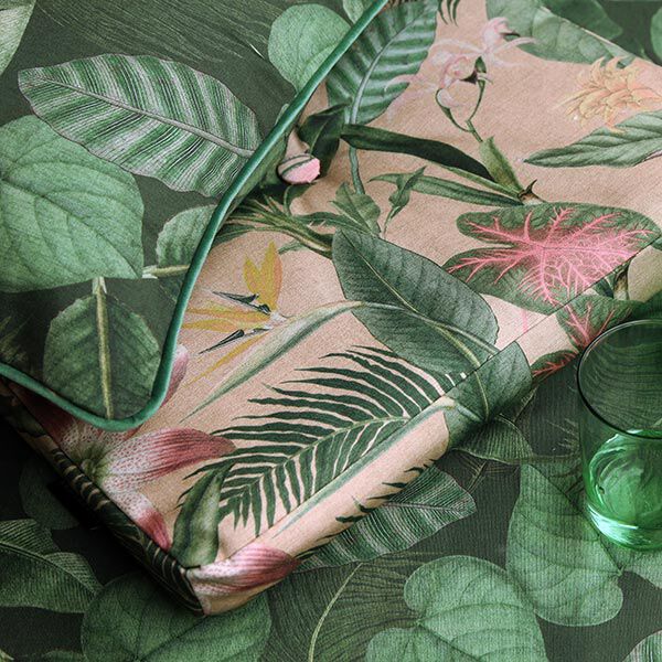 Outdoorstof Canvas Palmbladeren – donkergroen,  image number 8