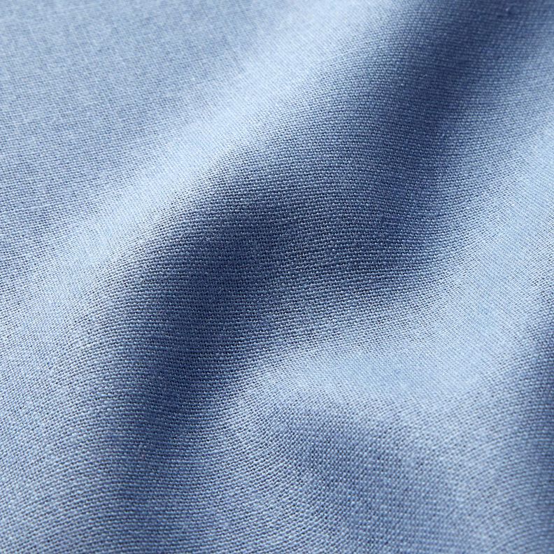 Puur linnen zwaar Effen – licht jeansblauw, image number 2