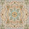 Decopaneel Gobelin grote mandala – mosterd/lichtbeige,  thumbnail number 1