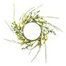 Deco bloemenkrans met bessen [Ø11 cm/ 39 cm] – wit/groen,  thumbnail number 1