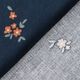 Babyrib Verspreide bloempjes | by Poppy – marineblauw,  thumbnail number 4