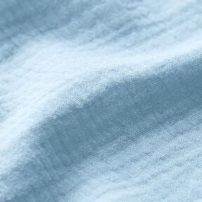 Mousseline/dubbel gehaakte stoffen – babyblauw, 