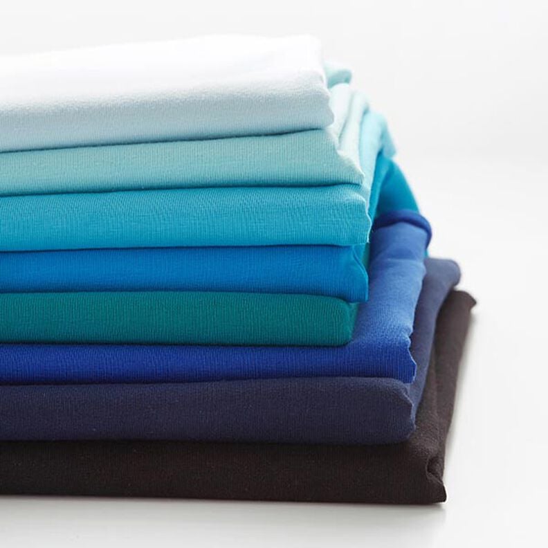 Katoenjersey Medium effen – koningsblauw,  image number 4
