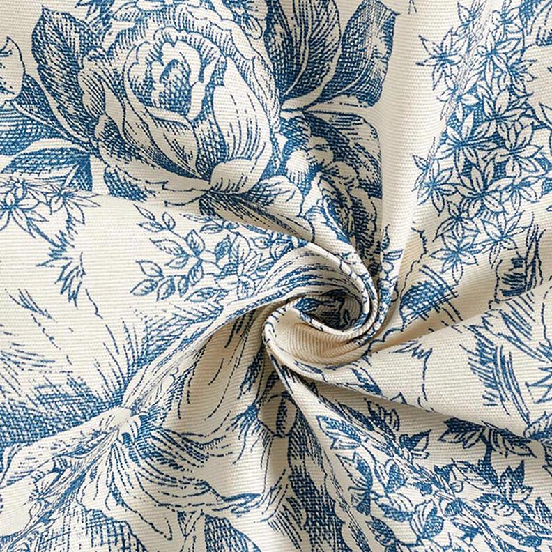 Decostof Canvas Toile de Jouy 280 cm – blauw,  image number 3