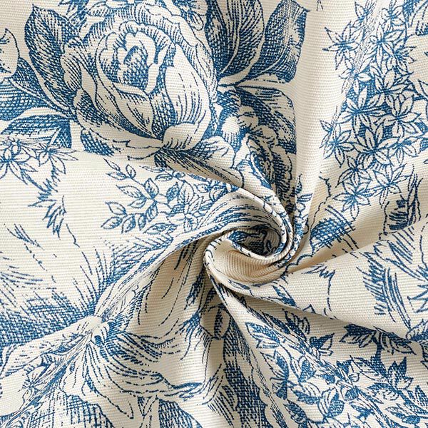 Decostof Canvas Toile de Jouy 280 cm – blauw,  image number 3